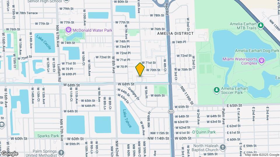 605 W 68th St Map and Location Details