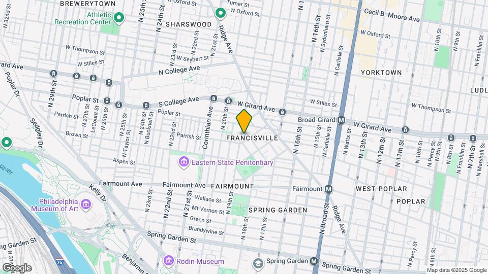 839 N 19th St Map and Location Details