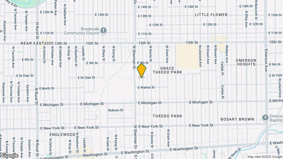 730 N Bradley Ave Map and Location Details