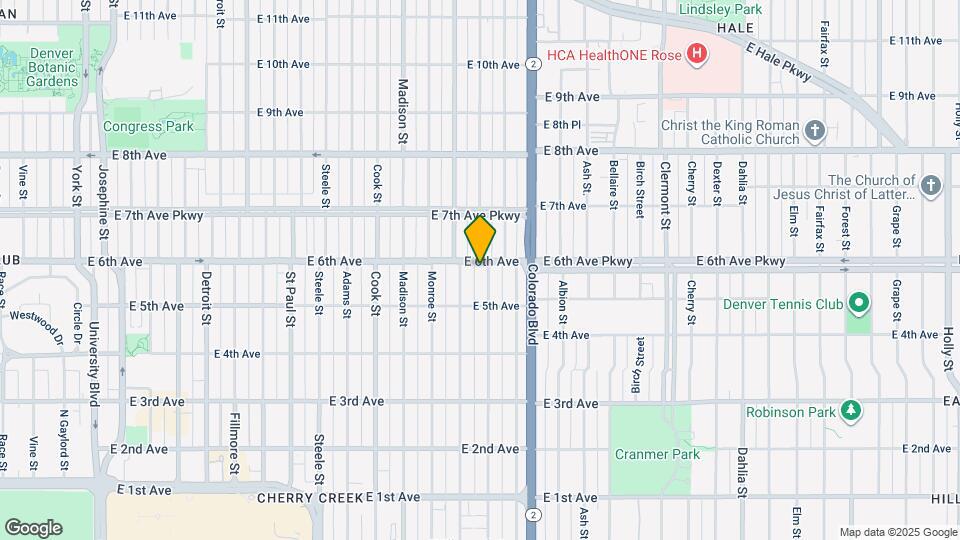 3734 E. 6th Ave Map and Location Details