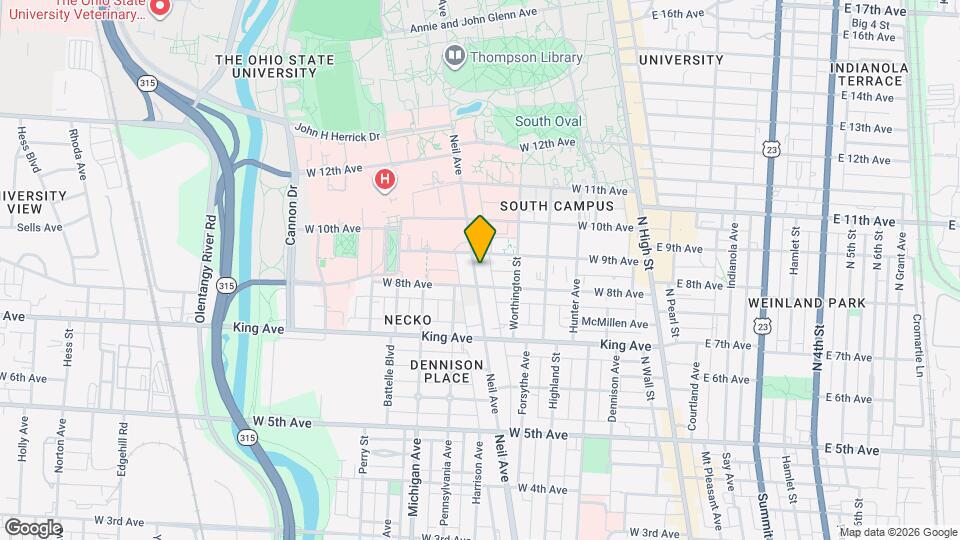 1528 Neil Ave Mapa y Detalles de la Ubicación