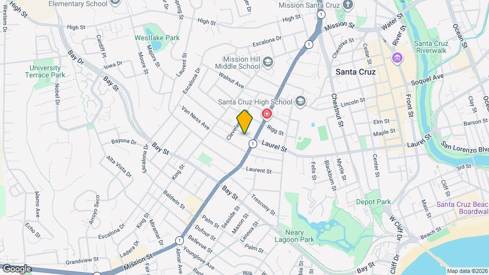 1219 Laurel St, Unit 1219 Mapa y Detalles de la Ubicación