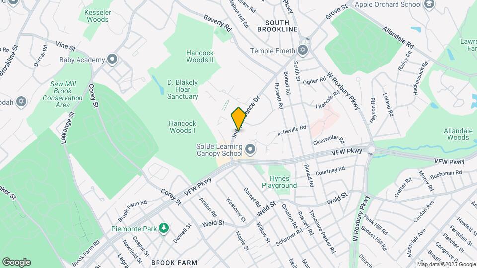 204 Independence Dr Mapa y Detalles de la Ubicación