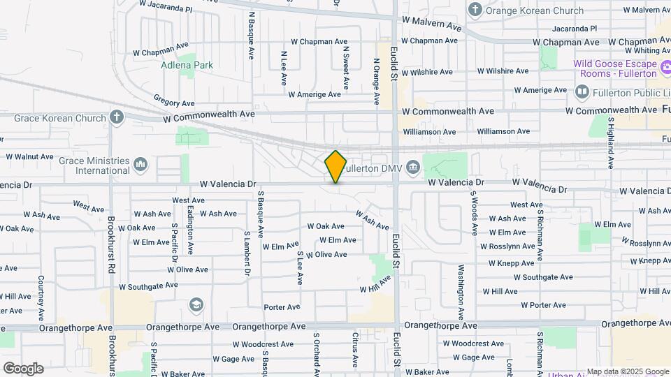 1196 W Valencia Dr Map and Location Details
