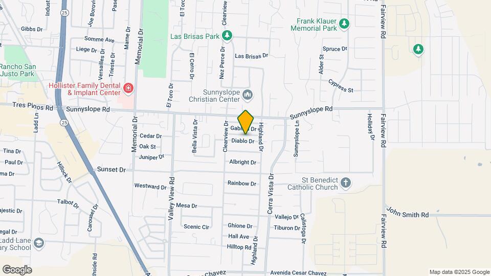 1510 Diablo Dr Map and Location Details