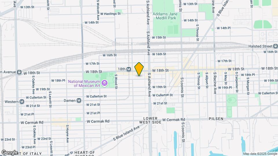 1636 W 18th Place Map and Location Details