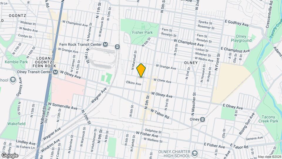 536 W Chew Ave Map and Location Details