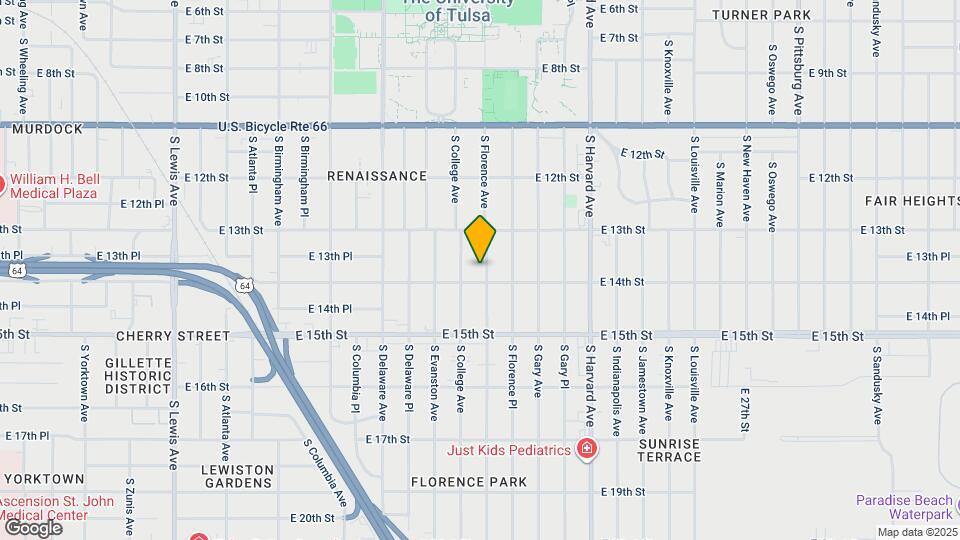 1338 S Florence Ave Map and Location Details
