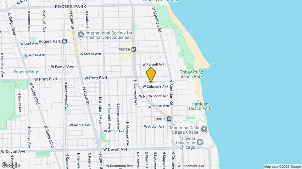 6740 N Lakewood Ave Mapa y Detalles de la Ubicación