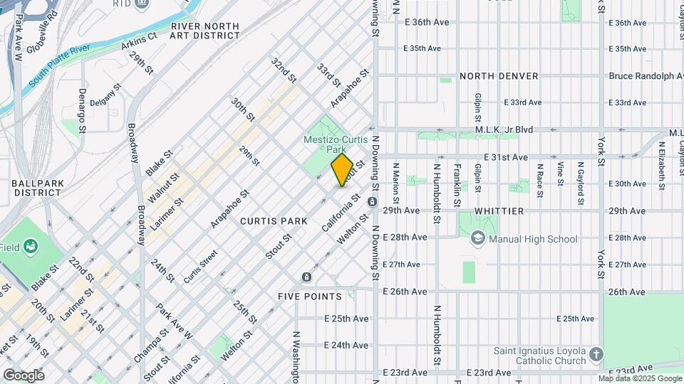 3024 Stout St Map and Location Details