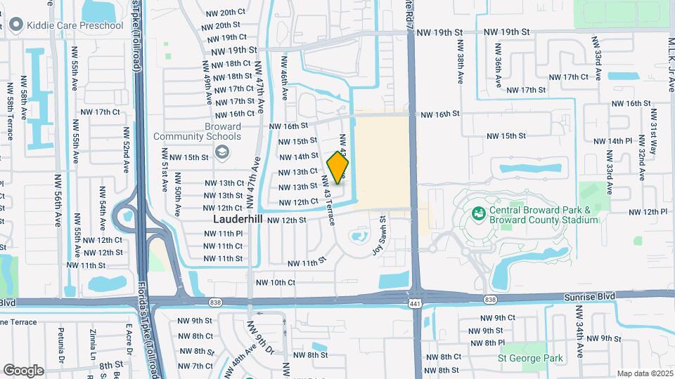 1281 NW 43rd Ave Map and Location Details