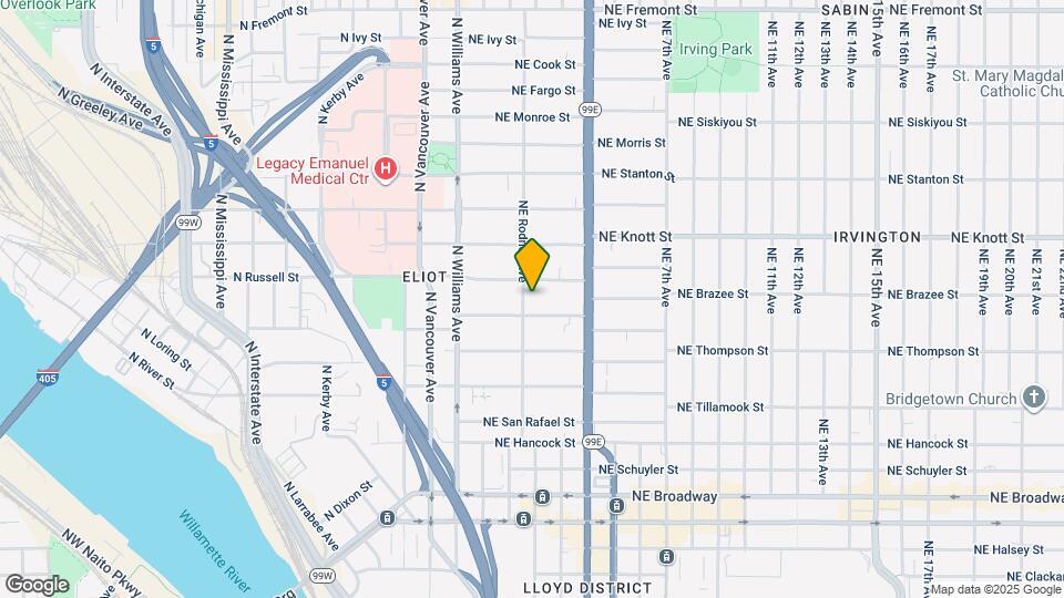 2428 NE Rodney Ave Map and Location Details