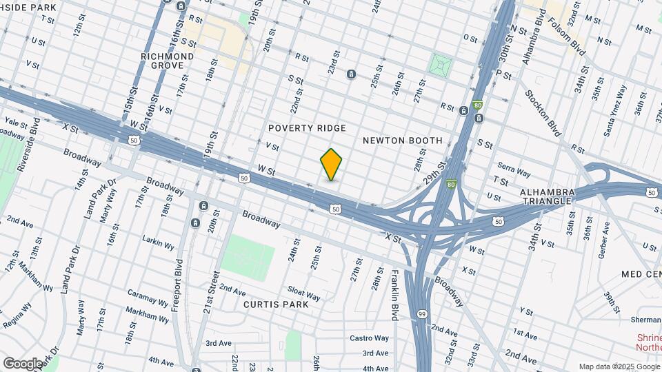2421 W St Map and Location Details