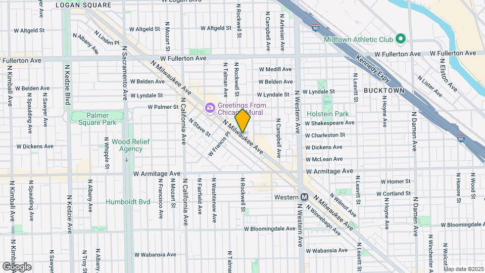 2124 N Milwaukee Ave, Unit 2F Map and Location Details