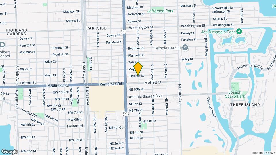 1602 S 17th Ave Mapa y Detalles de la Ubicación