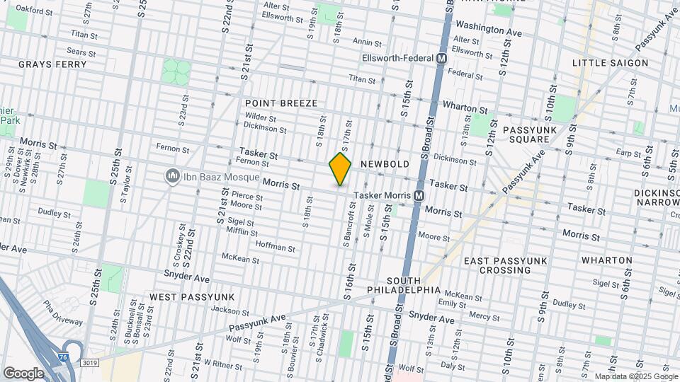 1649 S 17th St, Unit 2nd-3rd floor Map and Location Details