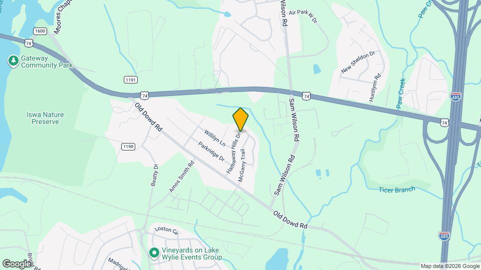 3911 Hathaway Hills Dr Map and Location Details