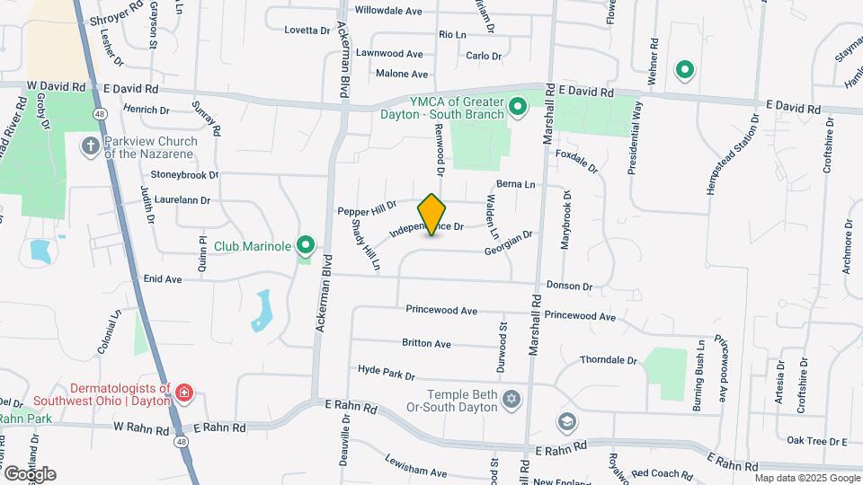 1033 Georgian Dr Map and Location Details