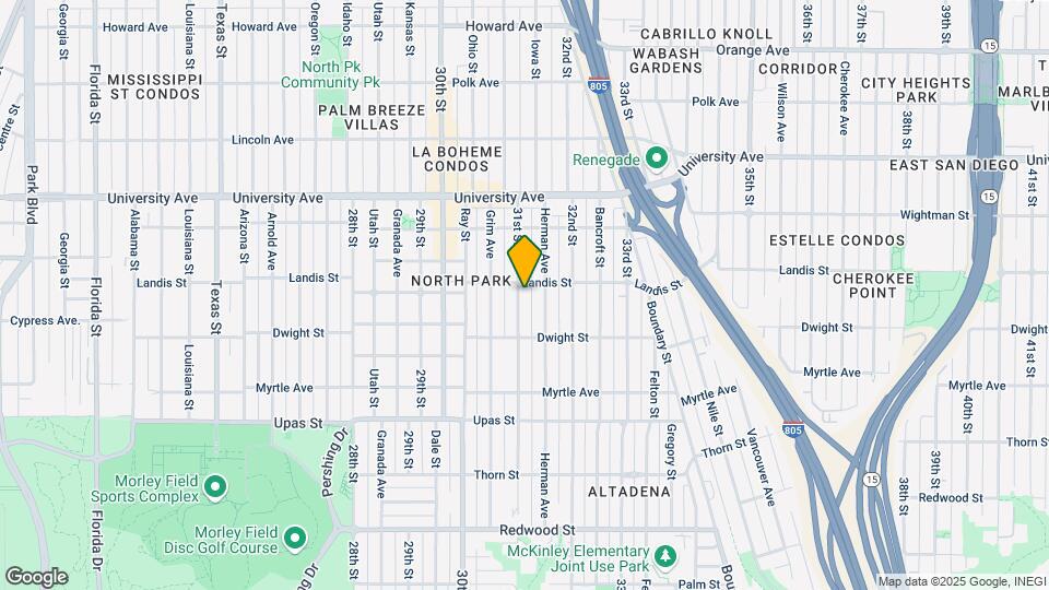 3677 31st St Map and Location Details