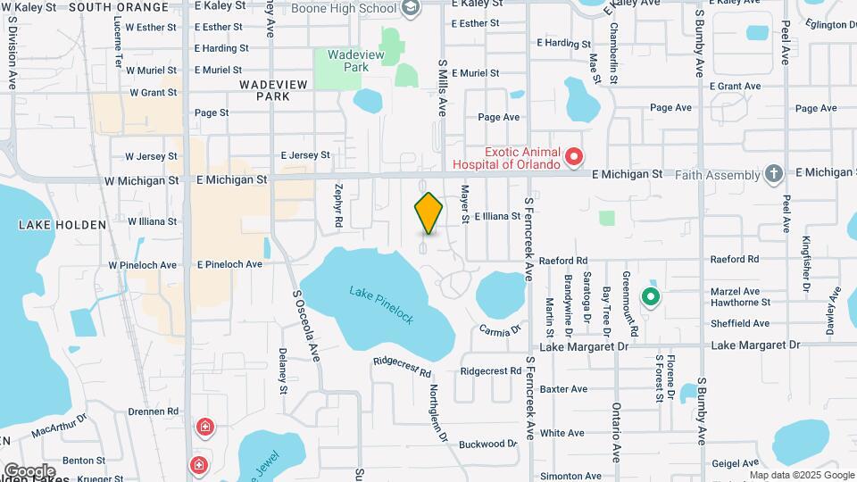 1038 E Michigan St, Unit 1038 APT B Map and Location Details
