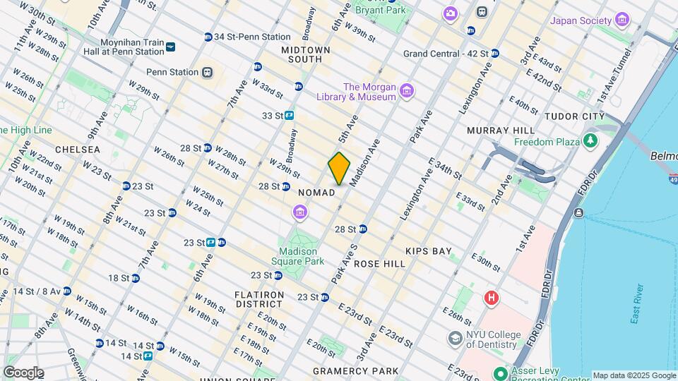 11 E 29th St Map and Location Details