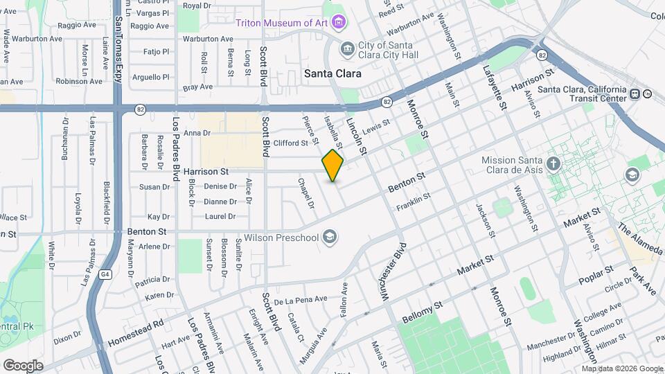 1208 Pierce St Map and Location Details