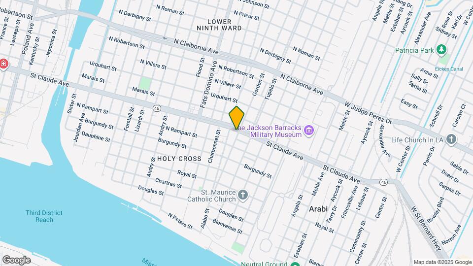 5924 St Claude Ave Map and Location Details