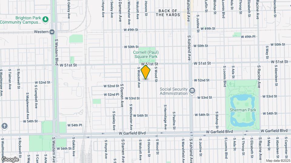 5200 S Honore St Map and Location Details