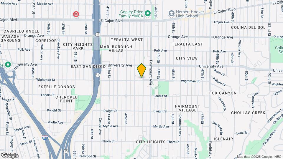 3800 43rd St Map and Location Details