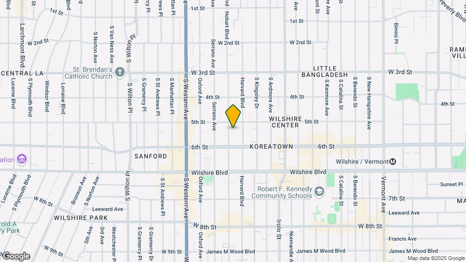 520 S Hobart Blvd Mapa y Detalles de la Ubicación