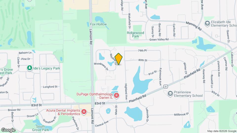 8015 Windsor Dr Map and Location Details