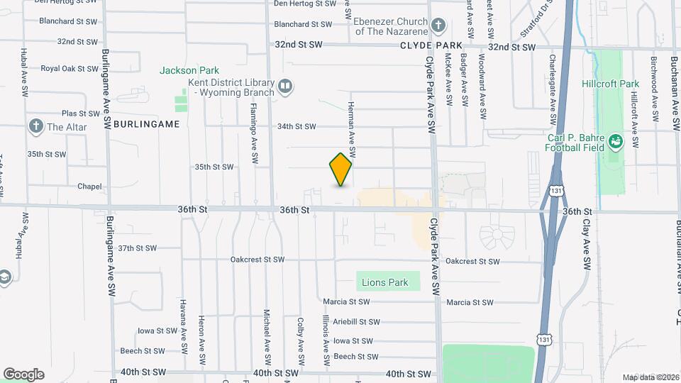 1013 36th St SW Map and Location Details