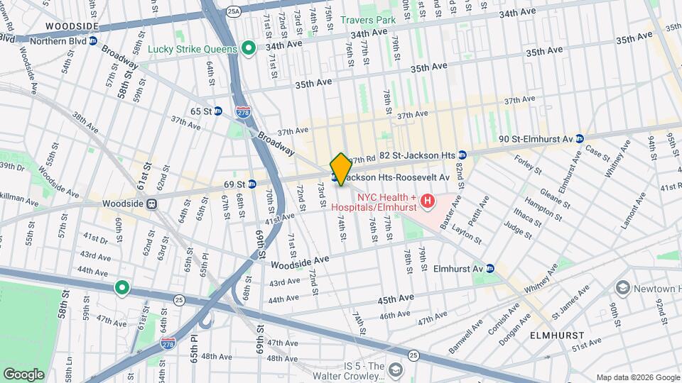 40-27 74th St. Mapa y Detalles de la Ubicación