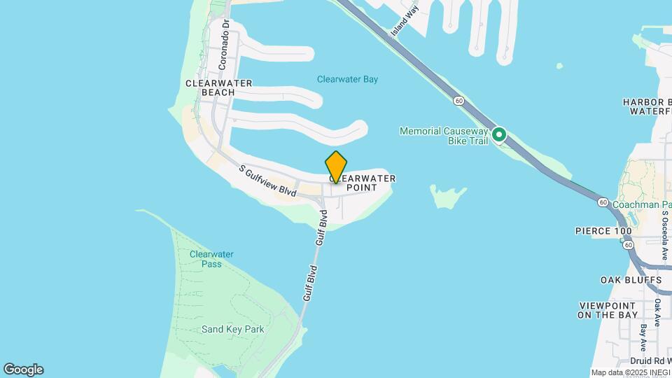 830 S Gulfview Blvd Map and Location Details