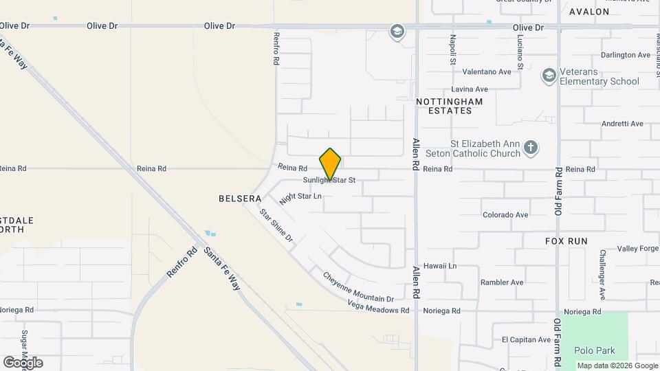 13317 Sunlight Star St Map and Location Details