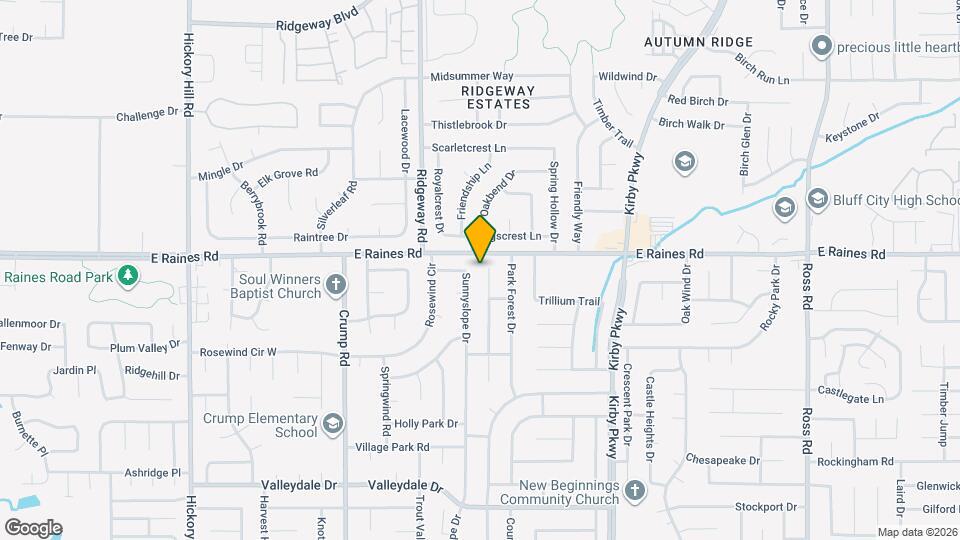 4185 Willow Park Dr Map and Location Details