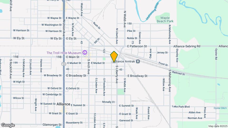 615 E Market St Mapa y Detalles de la Ubicación