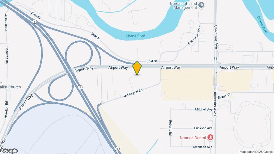 Furnished Studio-Fairbanks - Old Airport Way Map and Location Details