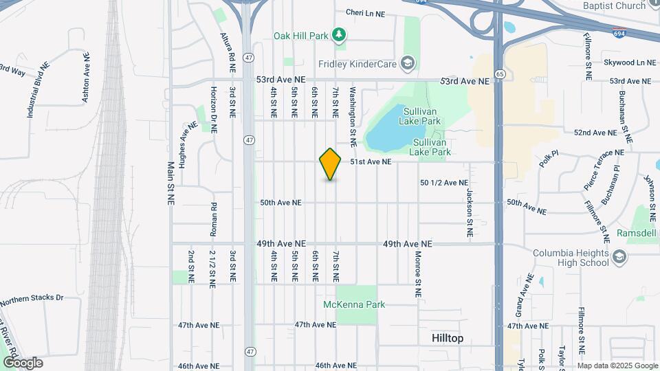 5027 6th St NE Map and Location Details