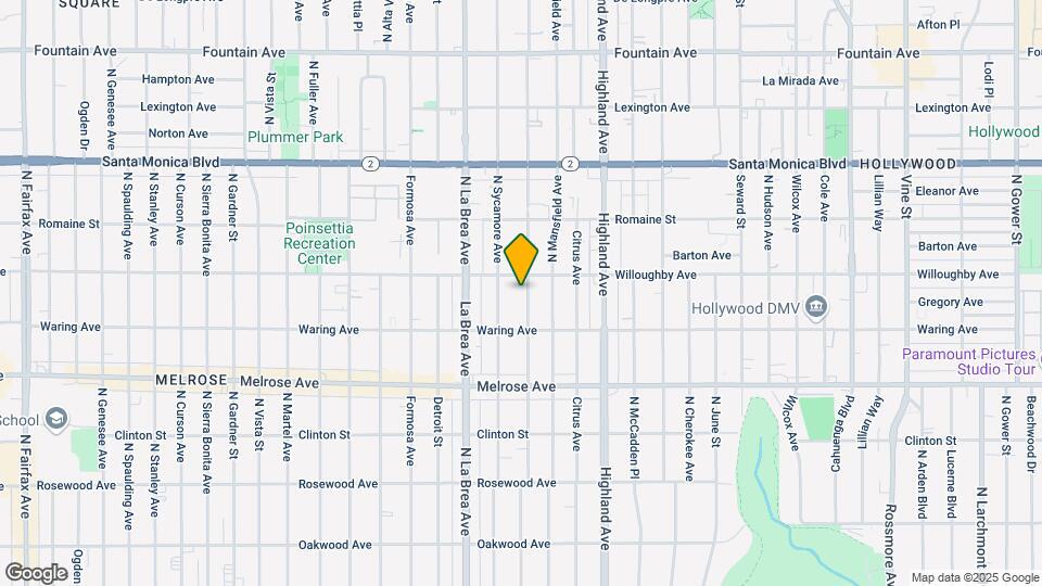 843 N Orange Dr Map and Location Details