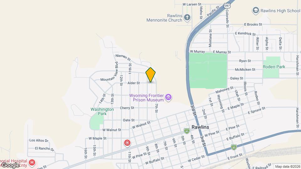 712 Alder St Map and Location Details