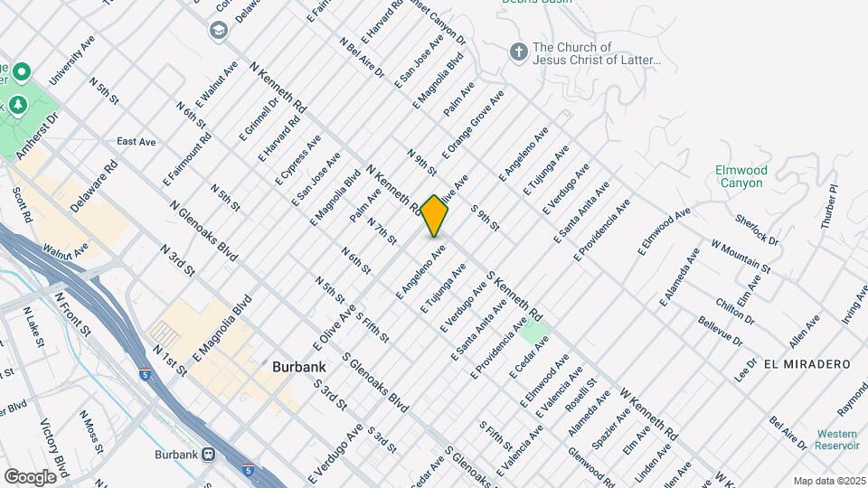 727 E Angeleno Ave Mapa y Detalles de la Ubicación