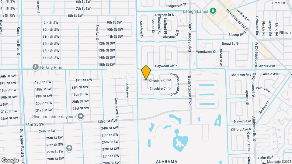1648 Cheshire Cir W Map and Location Details