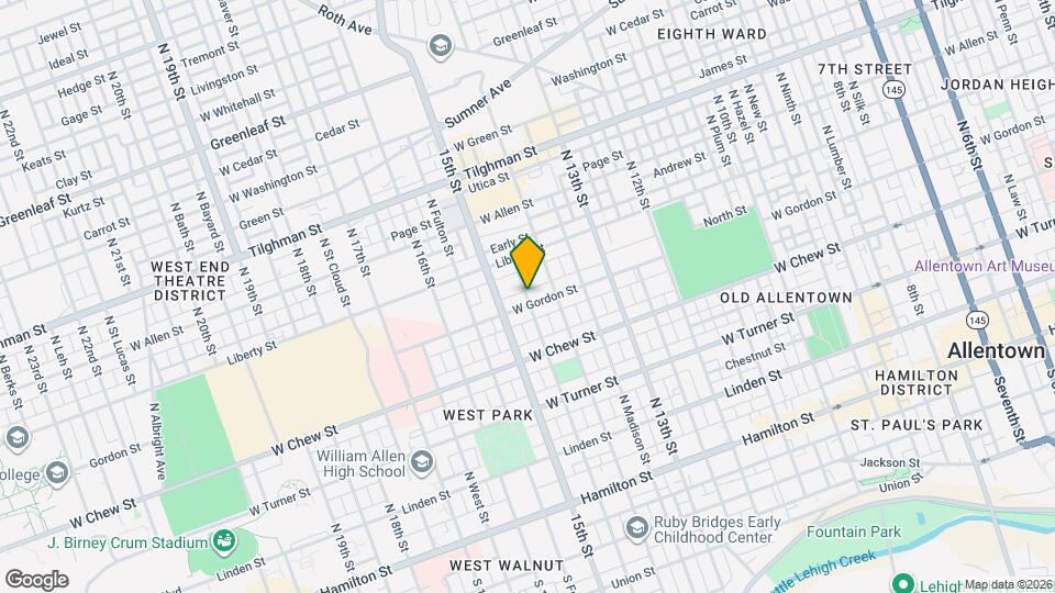 1425 W Gordon St Map and Location Details