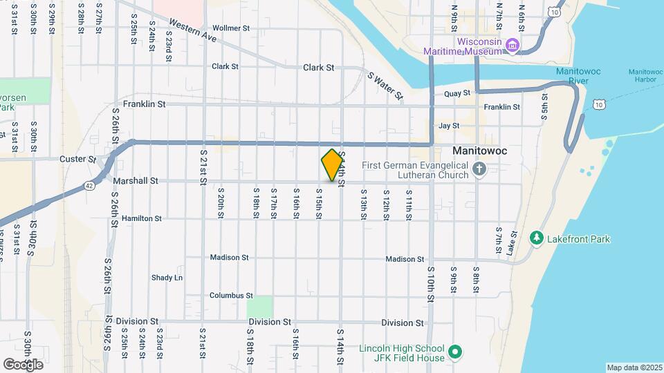 1411 Marshall St Map and Location Details