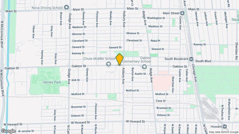 1322 Oakton St Map and Location Details