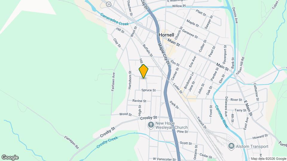 121 Hill St, Unit Upper Apt Mapa y Detalles de la Ubicación