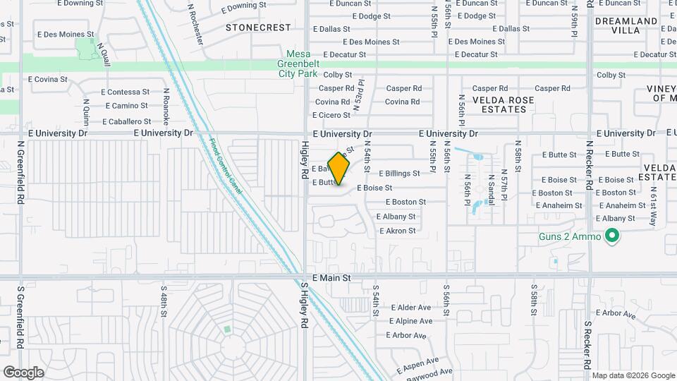 5306 E Boise St Map and Location Details