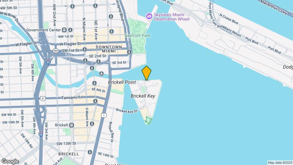 One Tequesta Point Map and Location Details