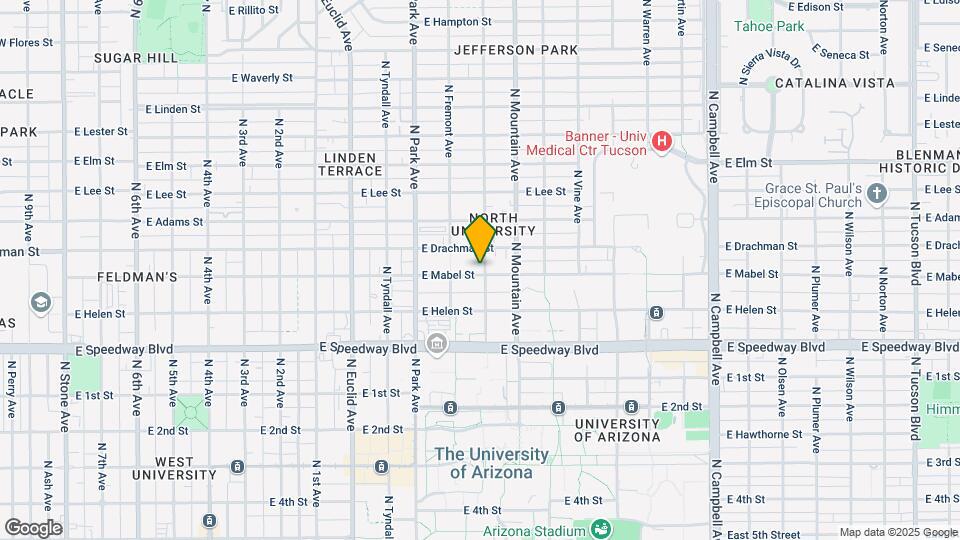 1147 E Mabel St Mapa y Detalles de la Ubicación